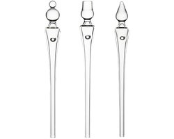 Set van 3 Whisky Glazen met Water Pipette voor Precisie Dosing en Aroma Testen van Bourbon, Scotch en Rum