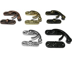 Set van 30 metalen kistslotjes (maat 3, black)