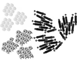 Set van 30 minifix connectors (M6, 40 mm lengte)