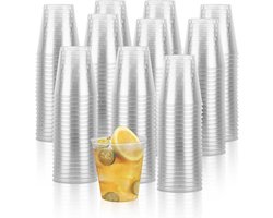 Set van 300 Herbruikbare Plastic Shotglazen van 50 ml, Duurzaam en Transparant voor Feesten, Verjaardagen en Barbecues