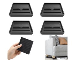 Set van 4 Antislip Meubelonderzetters - Vloerbeschermers voor Stoelen, Banken en Bedden - Ideaal voor Alle Vloertypes en Meubelwielen