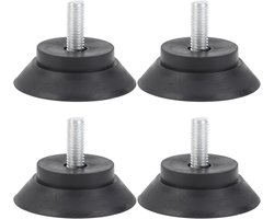Set van 4 Antislip Rubber Voeten voor Meubels - Beschermpads voor Tafel, Stoelen en Banken met Schroefbevestiging