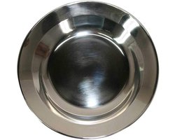 Set van 4 Diepe Porseleinen Borden - Wit Bestek voor Diner en Ontbijt