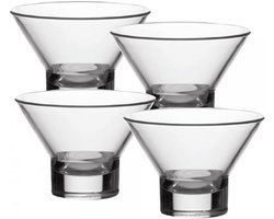 Set van 4 Gekleurde IJscoupes - Dessertglazen 375ml