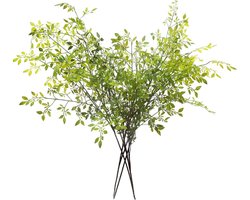 Set Van 4 Groene Nandina Kunsttakken 110 Cm Hoog - Realistische Nepplanten Voor Vaas - Onderhoudsvrije Decoratie Voor Winkel Kantoor Tuin En Woonkamer