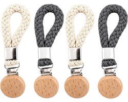 Set van 4 handdoekhaken met haak en gesp, klemmen om op te hangen zonder boren, afneembare handdoekhouder, praktisch voor tuin, kast, keuken, badkamer, licht en draagbaar
