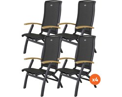 Set van 4 - Hartman Da Vinci verstelbare stoel - Teak