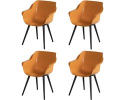 Set van 4 - Hartman Sophie Studio dining armstoel - Indian Orange