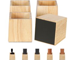 Set van 4 Houten Meubelverhogers 10 cm Hoogteverstelling