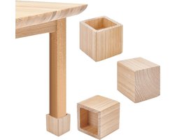 Set van 4 Houten Meubelverhogers Zware Poten voor Bank en Kast