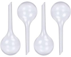 Set van 4 Irrigatieballen voor Planten - Waterloze Decoratieve Ballen voor Potplanten en Tuinaccessoires, Transparant Plastic