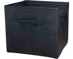 Set van 4 Kastdozen Opbergdozen Box Passend Geschikt voor Kallax Kast Mand Inzet Zwart
