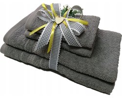 Set van 4 Katoenen Handdoeken - Zacht en Absorberend