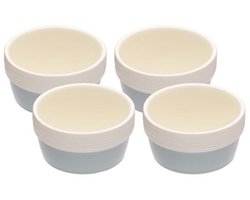 Set van 4 keramische ramekins voor crème brûlée en soufflés