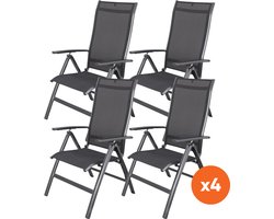 Set van 4 - Kettler Legato Curve aluminium standenstoel