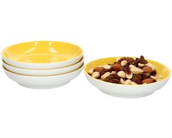 Set van 4 kommen 13cm plat geel Doppio - Ritzenhoff 64308