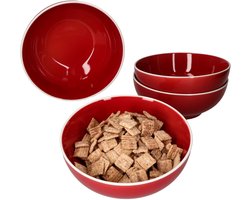 Set van 4 kommen Linus rood - 404135