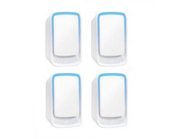 Set van 4 mini-ionenluchtreinigers voor thuisgebruik, geschikt voor kleine ruimtes, stille werking. Luchtionisatoren geschikt voor woningen, kantoren. Draagbare luchtverfrissers geschikt voor het verwijderen van geuren en huisdiergeuren.