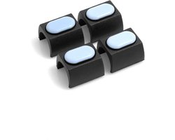 Set van 4 PTFE Glijschijven voor Buisstoelen, Vloerbeschermers Ø 24-25 mm