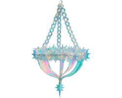 Set van 4 Regenboog Kroonluchter Hangers – Metallic Plafonddecoratie 68×35 cm – Party & Feest