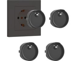 Set van 4 siliconen stopcontactafdekkingen - Decoratieve en beschermende stofhoezen voor F-stopcontacten
