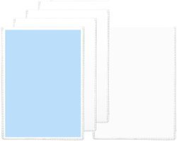 Set van 4 Transparante ID Kaarthoezen A7 78 x 110 mm - Robuuste Bescherming voor ID, Bank- en Creditcards