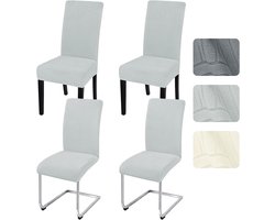 Set van 4 Universele Rekbare Stoelhoezen voor Schommelstoelen - Jacquard Strepen, Wasbaar en Verwijderbaar, Perfect voor Keuken, Feest en Bruiloft