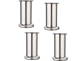 Set van 4 Verstelbare Metalen Meubelpoten voor Tafels en Kasten - Diverse Hoogtes