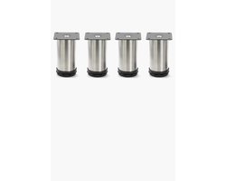 Set van 4 Verstelbare Meubelpootjes – 10 cm – Voor Kast, Bank of Tafel