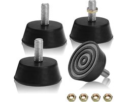 Set van 4 Verstelbare Meubelpoten met Rubber Basis