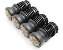 Set van 4 Vilt Stoelglijders Insteek voor Buisstoelen Ø 12-13 mm Vloerbescherming