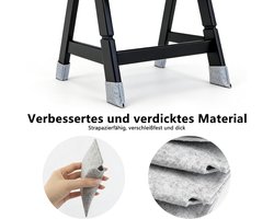 Set van 4 viltglijders voor hoge stoelen, stoelpootdoppen, accessoires compatibel met Hauck Alpha, Beta en Roba Sit Up modellen; voorkomen krassen en lawaai.
