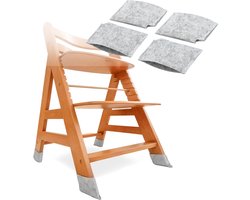 Set van 4 viltglijders voor hoge stoelen, stoelpootdoppen, accessoires compatibel met Hauck Alpha, Beta en Roba Sit Up modellen; voorkomen krassen en lawaai.