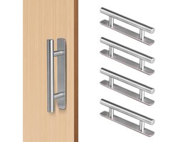 Set van 4 Zelfklevende Deurgrepen, Meubelgrepen voor Kasten en Dressoirs, Eenvoudige Installatie en Modern Design