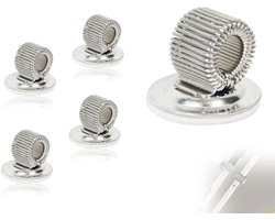 Set van 4 Zelfklevende Penhouder Clips met Verstelbare Veer voor Koelkast en Whiteboard - Ideaal voor Organisatie en Bureau Accessoires