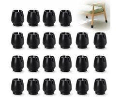 Set van 40 Rubberen Stoelpootdoppen 12 - 16 mm voor Vloerbescherming, Geluiddemping en Stabiliteit in de Eetkamer