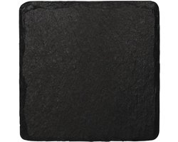 Set van 4x Natuurlijke Leisteen Schotels Klein Presenteren en Serveren 13x13cm