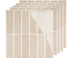 Set van 5 3D Tegelstickers, 30.5 x 30.5 cm, Zelfklevend en Waterdicht voor Keuken en Badkamer Decoratie, Makkelijk aan te Brengen en Onderhoudsvriendelijk