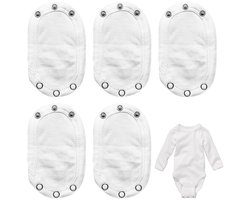 Set van 5 babyrompertjesverlengers, rompertjesverlengers Geschikt voor baby's, katoenen rompertjesverlengers, Geschikt voor rompertjesverlengers, katoenen babystof
