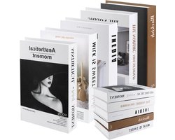 Set van 5 decoratieve boeken voor woondecoratie en kantoorinrichting