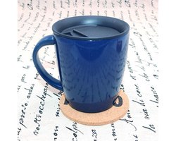 Set van 5 kurk onderzetters 10 cm - Bescherming voor meubels - Vochtabsorberend en hittebestendig