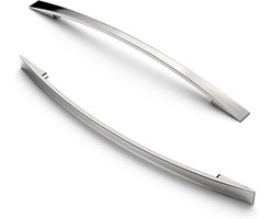 Set van 5 meubelgrepen - geschikt voor kasten en laden - satijn geborsteld nikkel - 5 stuks