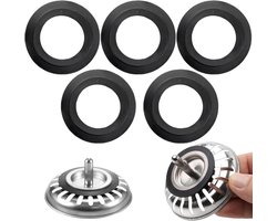 Set van 5 Rubber O-Ringen voor Afvoerplug, Vervangende Dichtingen voor Keuken en Badkamer, Geschikt voor 78-83 mm Afvoerputjes