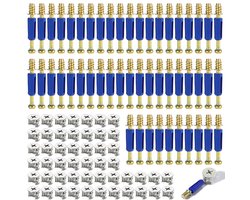 Set van 50 excentrische meubelverbinders, meubelverbinders, kastverbinders, meubelschroeven, M6*40MM