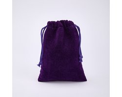 Set van 50 – Fluwelen zakjes met trekkoord – Afmetingen: 17 x 23 cm – Cadeauzakjes – Grote sieradenzakjes – Ideaal voor bruiloften, feesten (sieradengastgeschenken), Kerst en andere gelegenheden – Herbruikbaar