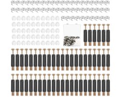 Set van 50 meubelverbinders, kastverbindingen, M6 x 40 mm, excentrische meubelverbindingen, cammoeren, verbindingsschroeven, passchroeven en excentrische cams voor meubelassemblage en reparatie