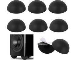 Set van 50 Zelfklevende Rubber Voetjes voor Speakers, Elektronica, Meubels en Laptops - 1.8 cm Hemisferisch Design in Zwart