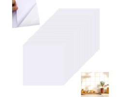 Set van 50 Zelfklevende Tegelstickers 15 x 15 cm voor Keuken en Badkamer, Ideaal voor Achterwanden en Randen
