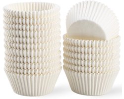 set van 500 Papieren cupcake vormpjes wit - Cupcake Vormpjes - Cupcake Bakvorm - Standaard witte taartvormpjes - Muffin Bakvormpjes - voedselveilige - Gebak vormen - voor voor bruiloften, verjaardagen en babyborrels