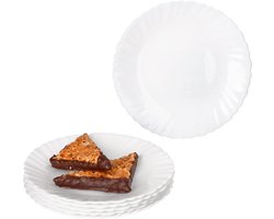Set van 6 ARKONA opaal glazen gebaksbordjes - 77764